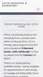 Mobile Screenshot of leithpodiatry.com